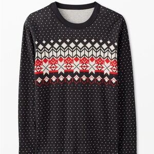 Hanna Andersson Women’s Black and Red Pajama Set // large